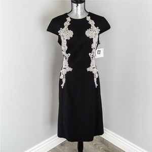 NWT Ann Klein linen and lace dress - 12